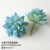 Big gemstone flower blue flocking
