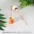 3cm polka dot orange mushroom