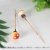 2.5cm polka dot orange mushroom