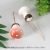 4cm polka dot pink mushroom