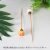 2cm polka dot orange mushroom