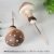 5.5cm polka dot coffee mushrooms have a total height of 16cm