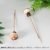 2.5cm polka dot coffee mushroom
