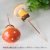 5.5cm polka dot orange mushroom