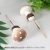 4cm polka dot coffee mushroom
