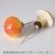 10cm polka dot orange mushroom