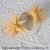 Flocked tall aloe vera orange-yellow